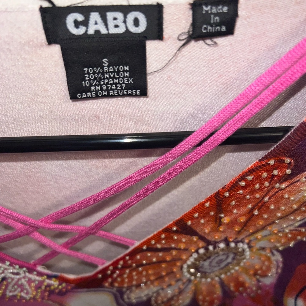 CABO EMBELLISHED TOP - Picture 5 of 5